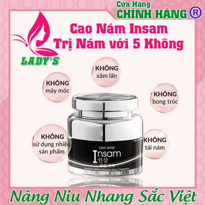 Cao Nám Insam Dr Cell, Kem Nám Hiệu Quả Giúp Làm Mờ Thâm Nám Da, Sạm Da, Tàn Nhang, Chông Lõa Hóa Da, 20ml Chính Hãng