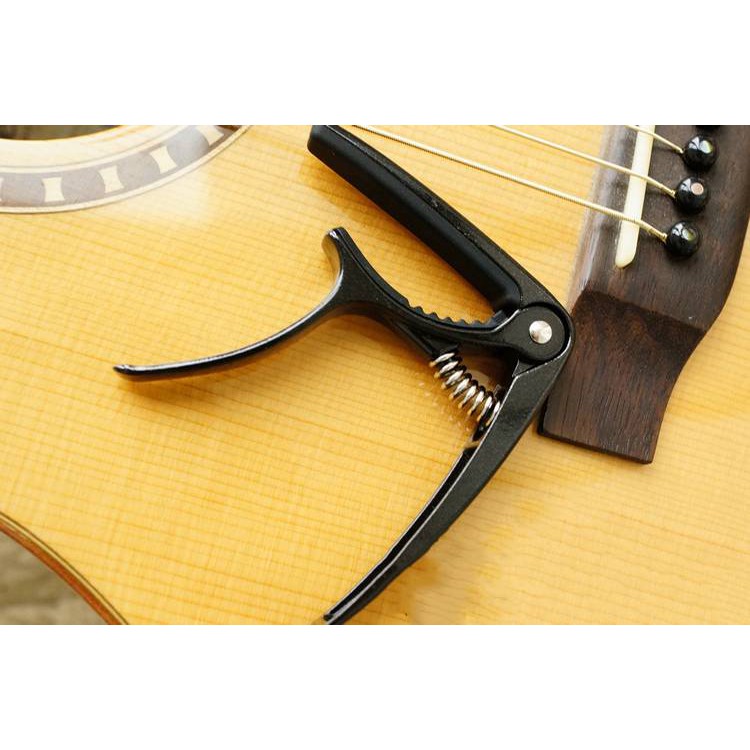 Capo guitar có đuôi móc chốt đàn màu đen cao cấp PL CP03