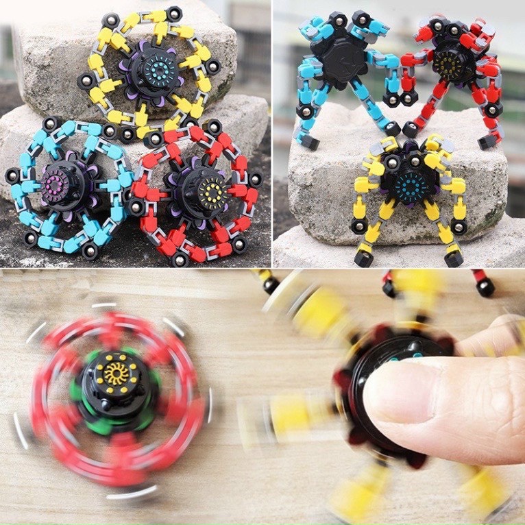 Con quay đồ chơi rôbốt Fidget Spinner 2022 giúp giảm stress cho trẻ em và người lớn