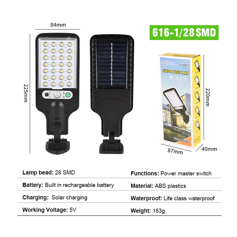 Đèn LED Năng Lượng Mặt Trời Cảm Biến Cơ Thể Người Sử Dụng Ngoài Trời Tiện Dụng