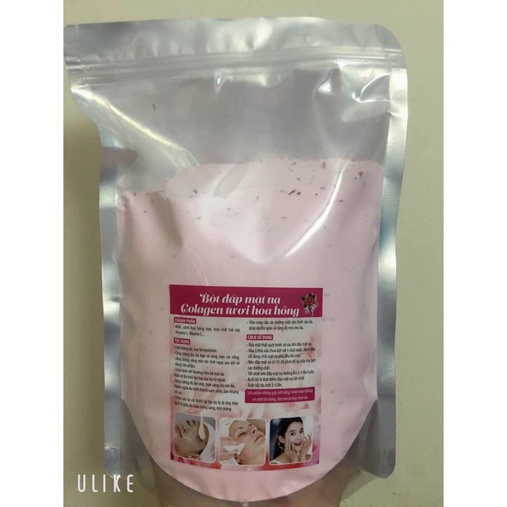 Bột nạ dẻo hoa hồng handmade