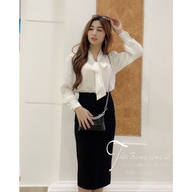 Chân Váy Bút Chì, Chân Váy Midi Dáng Công Sở Xẻ Sau Chất Thun Umi Co Giãn 4 Chiều. | BigBuy360 - bigbuy360.vn