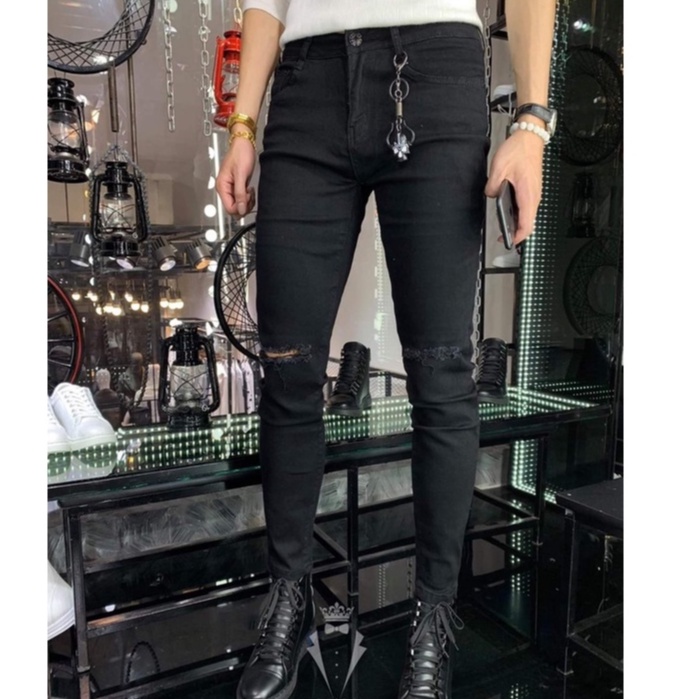 Quần jean nam chất bò cao cấp co dãn 4 chiều cực đẹp from dáng skinny đẹp CAROLLSTORE Q12