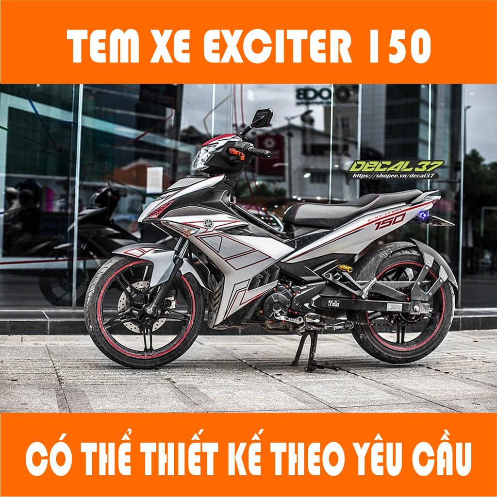  Tem Trùm Exciter 150 Slider Đẹp - Có thể làm theo yêu cầu khách hàng