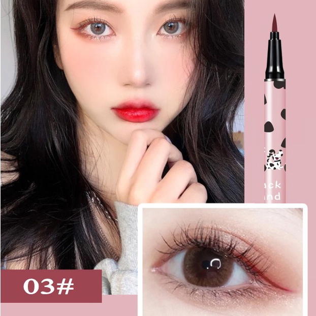 Bút Kẻ Mắt Dạng Lỏng 4 Màu Nhanh Khô Không Nhòe Chống Thấm Nước Lâu Trôi