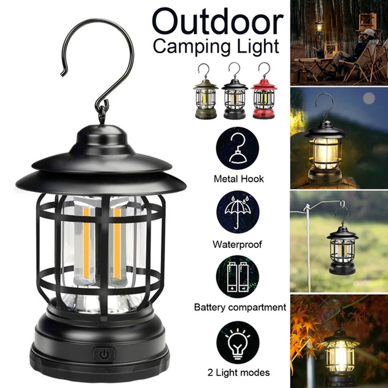 Đèn LED Đa Năng Có Thể Sạc Lại Dùng Khi Đi Cắm Trại Ngoài Trời