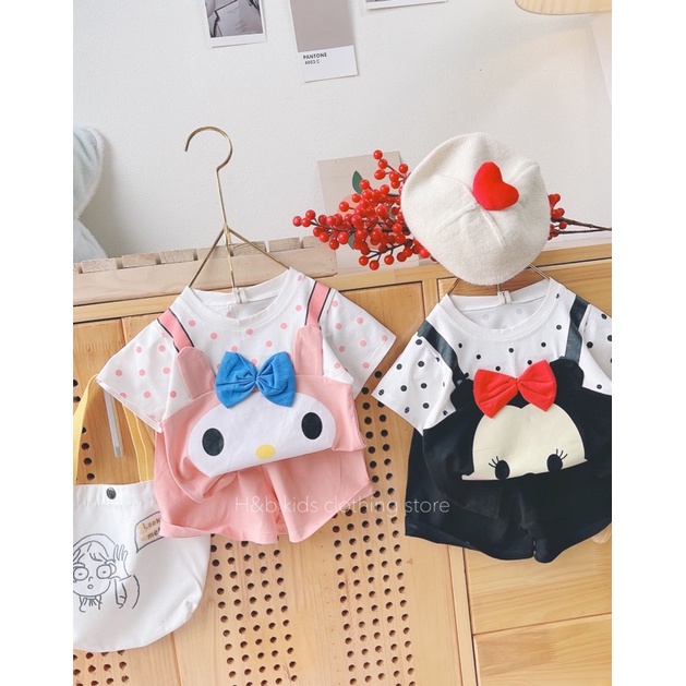 Xả Set nơ thật hoạt hình cute bé gái
