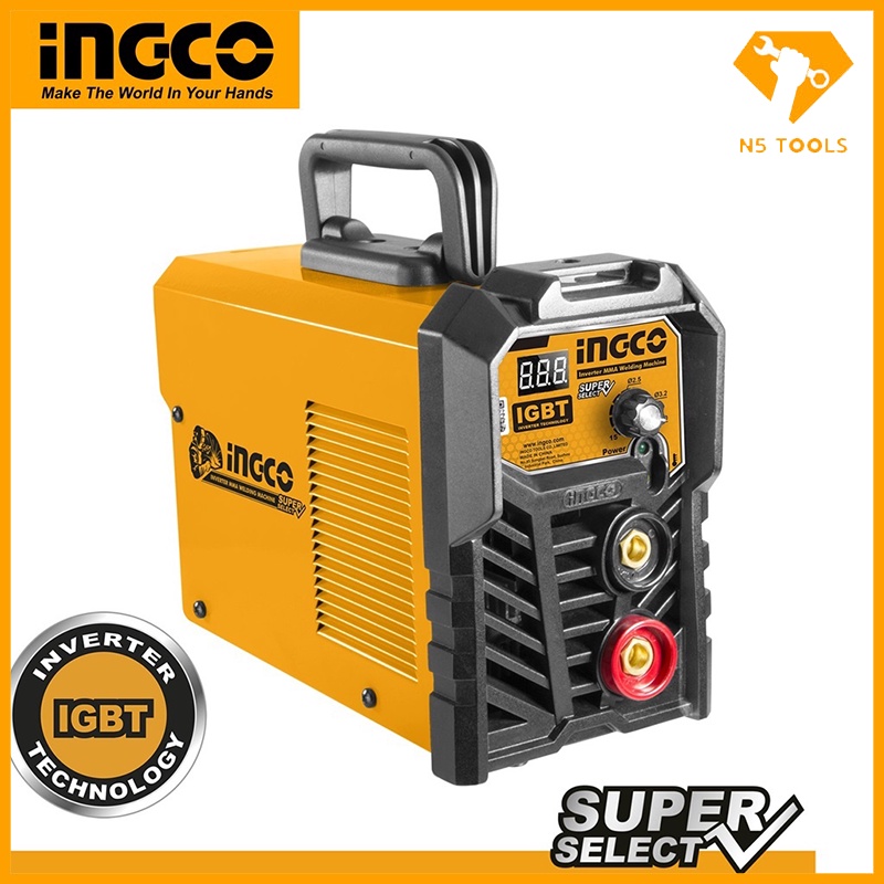 Máy hàn điện tử mini 130A Ingco ING-MMA1302 hàn que 1.6-3.2ly, máy hàn que gia đình giá rẻ