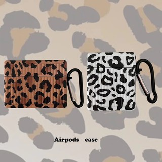 Vỏ Bảo Vệ Hộp Sạc Tai Nghe In Họa Tiết Da Báo Cho Airpods 1 / 2