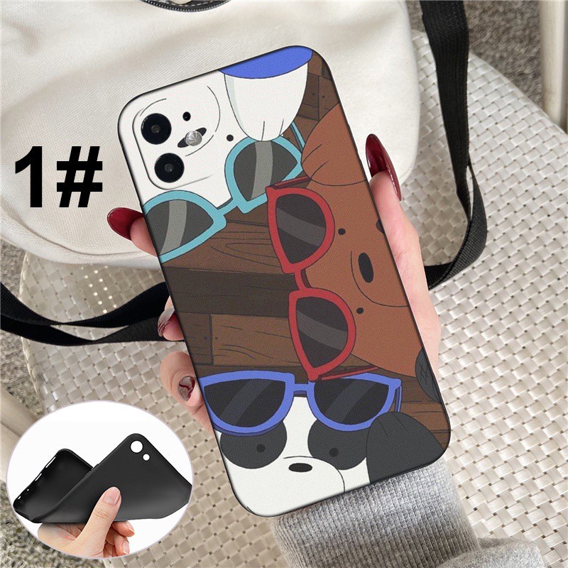 iPhone XR X Xs Max 7 8 6s 6 Plus 7+ 8+ 5 5s SE 2020 Soft Silicone Cover Phone Case Casing MD80 We Bare Bears