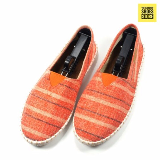 Slip on | giày lười vải nam đế khâu mã ZR-cam.sọc | BigBuy360 - bigbuy360.vn