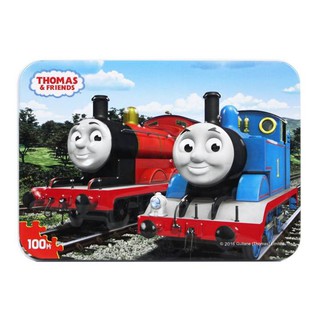 Puzzle xếp hình 100 mảnh ghép gỗ hộp 3d - tàu thomas