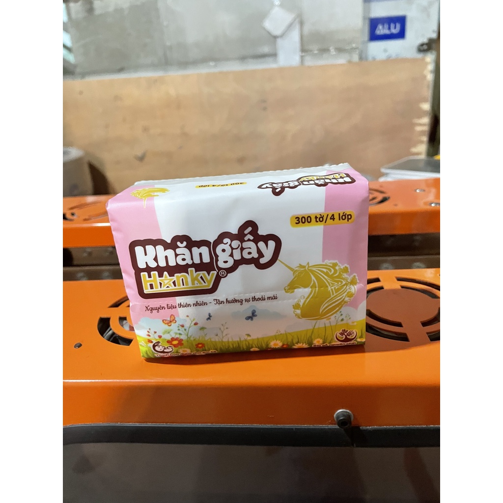 Giấy ăn 5 lớp Hanky,thùng 20 gói size to siêu dai mềm mại.khăn giấy lụa hanky hàng chính hãng.
