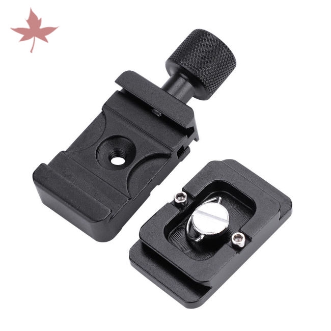 1/4 Quick Release QR Plate Clamp Adapter Mount for Camera Tripod Ball Head