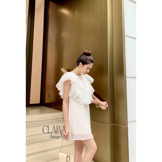 Váy đầm dáng suông thiết kế JOIE ROSE vải Tơ cao cấp 4 màu tươi sáng by Clara