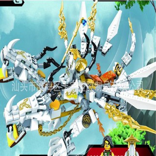 bộ lắp ghép ninja rồng sư phụ 2 đầu 393 miếng pcs