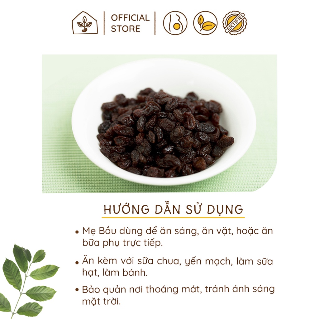 Nho khô Trung Đông túi 250gr | Nhà Đậu | 200
