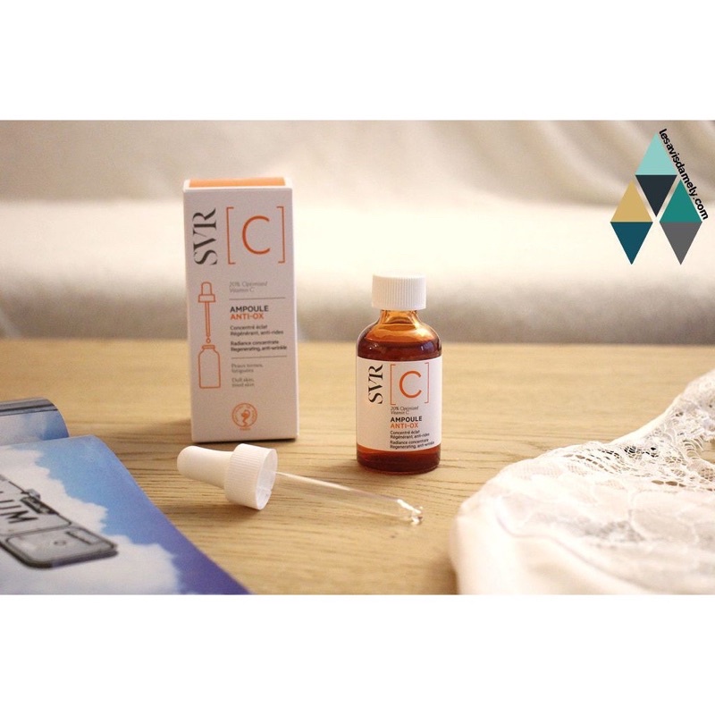 TINH CHẤT VITAMIN C SVR  AMPOULE ANTI-OX 20% OPTIMIZED VITC SERUM SÁNG DA VÀ NGỪA LÃO HÓA 30ML