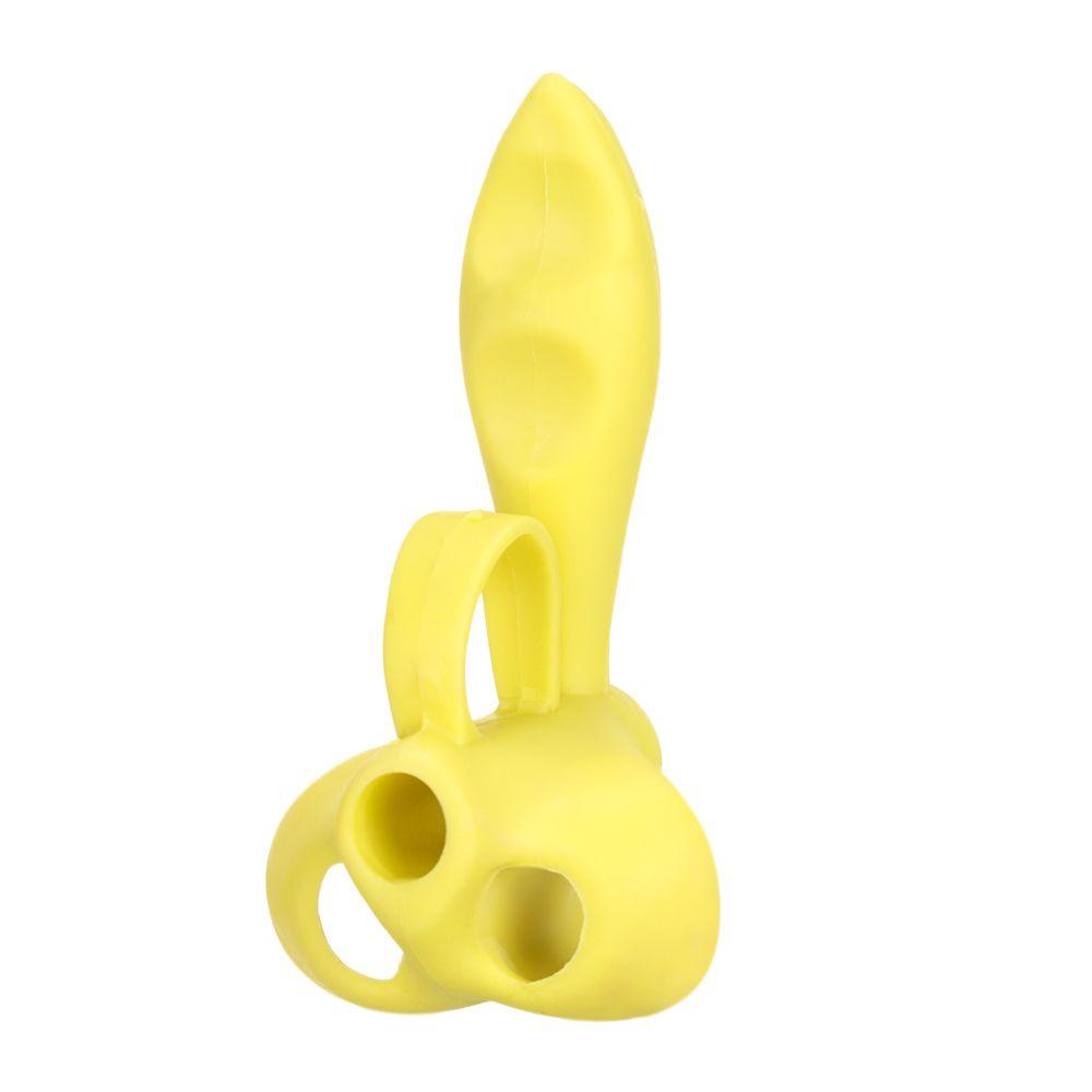 Tay Cầm Bút Chì Silicone Màu Cầu Vồng Giúp Bé Tập Viết