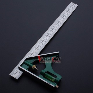 Thước vuông , thước vuông di chuyển , kẻ góc vuông -  Thước có mặt số với phạm vi 30cm.