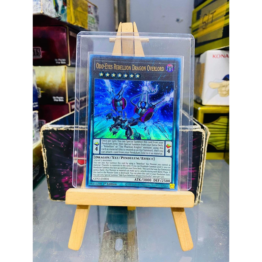 Lá bài thẻ bài Yugioh Odd-Eyes Rebellion Dragon - Ultra Rare - Tặng bọc bài nhựa bảo quản