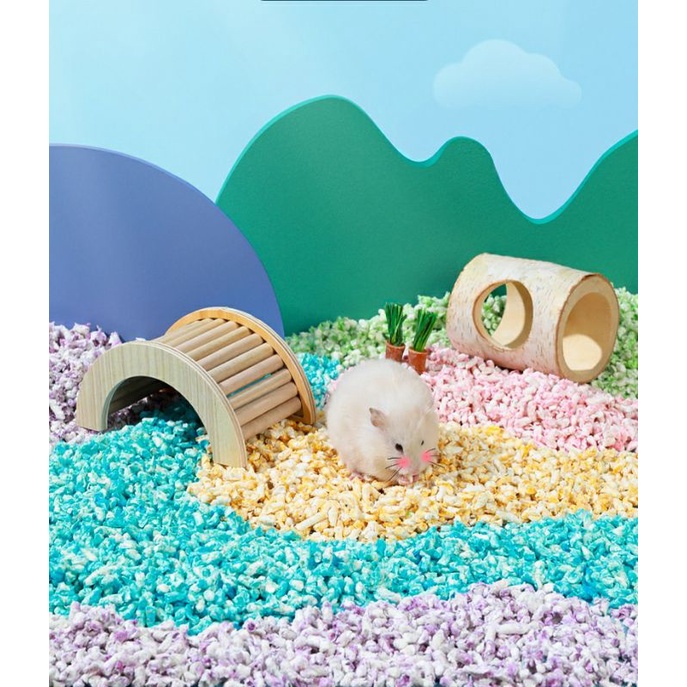 Giấy nén dạng viên lót chuồng cho hamster và thú cưng nhỏ