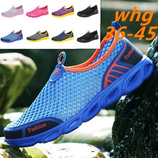 Ready Stock Size 36-45 Giày Đi Biển Lưới Thoáng Khí Cho Nam