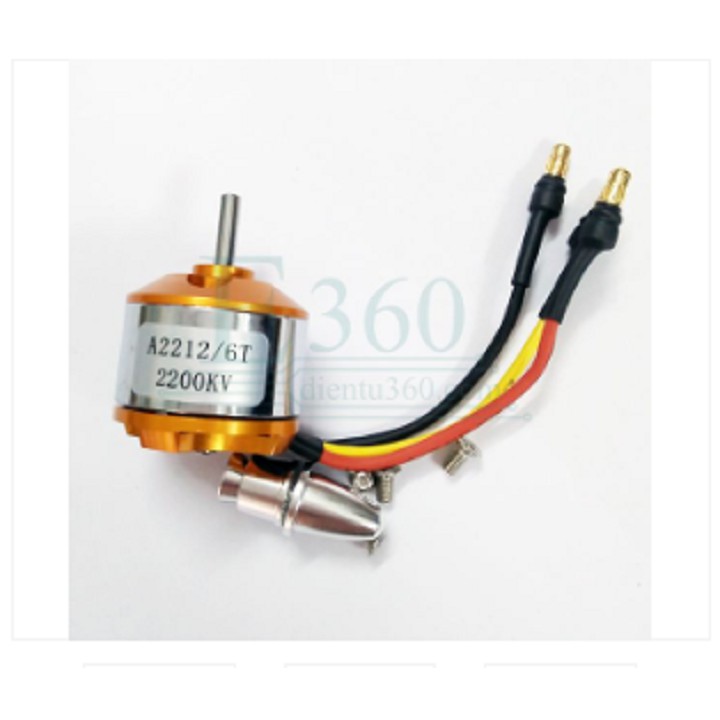 Động Cơ Không Chổi Than A2212 (Kèm Đầu Đạn, Giắc Chuối)