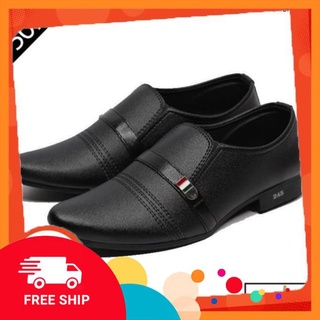 [Chuẩn Nam Tính] Giày tây nam da nhám mũi bóng và da nhám [Shop Uy Tín]