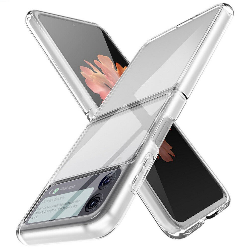 Ốp Điện Thoại Pc Acrylic Trong Suốt Có Túi Khí Chống Sốc Cho Samsung Galaxy Z Flip 3 5g
