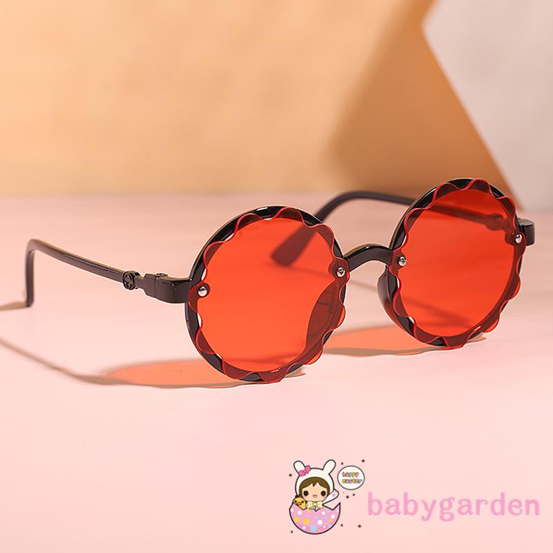 BABYGARDEN-2-10years Kids Sunglasses, Flower Pattern Anti-UV Sunglasses Photography Props for Boys and Girls