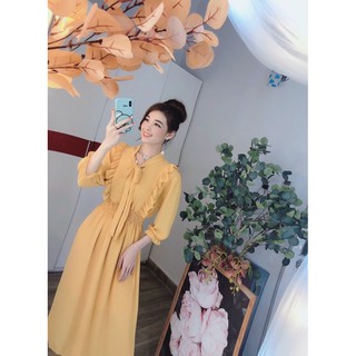 ĐẦM VOAN TIỂU THƯ CỘT NƠ TAY DÀI