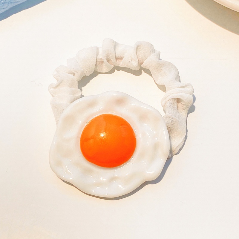 ✨✨Dây buộc tóc hình trứng chiên dễ thương