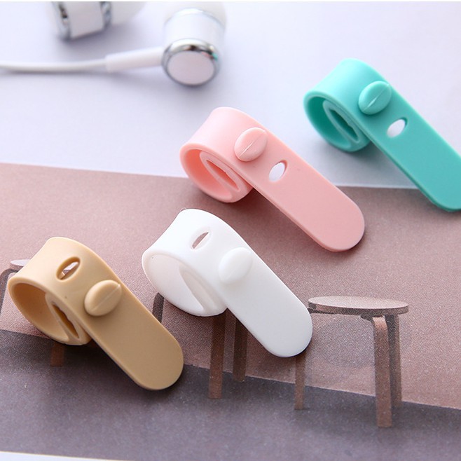 Dây silicone quấn tai nghe, dây cáp sạc chống rối chống gãy