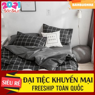 Thanh lý bộ chăn ga gối poly cotton nhập khẩu mẫu karo