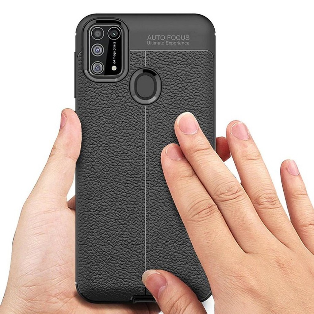 Ốp lưng SamSung Galaxy M31 silicon giả da, chống sốc Auto Focus