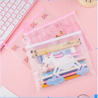 Túi Zip Unicorn dễ thương Pansi