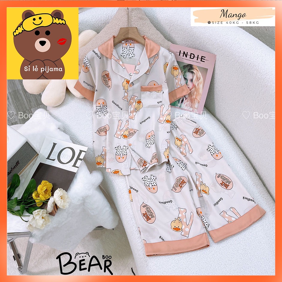 ĐỒ BỘ PIJAMA - LỬNG LỤA MANGO BOO- FORM 40-60KG