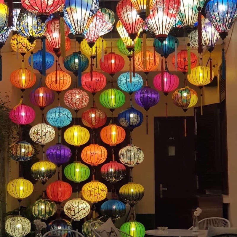 Đèn Lồng Trang Trí Hội An Treo Ngoài Trời  mua 10 =sỉ  Ngân Lantern