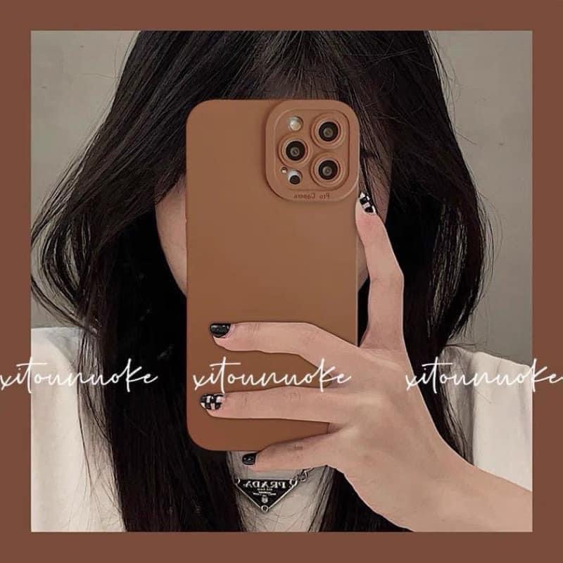 Ốp TPU mềm mịn màu trơn cạnh vuông Pro Camera iP 7 8 X XR 11 12 13 Pro Max (Loại Tốt) [1/3]