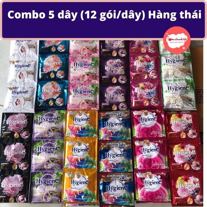 Nước xả vải đậm đặc Hygiene- 1 gói /20ml- thơm mát, lưu hương lâu trên quần áo - Tomchuakids
