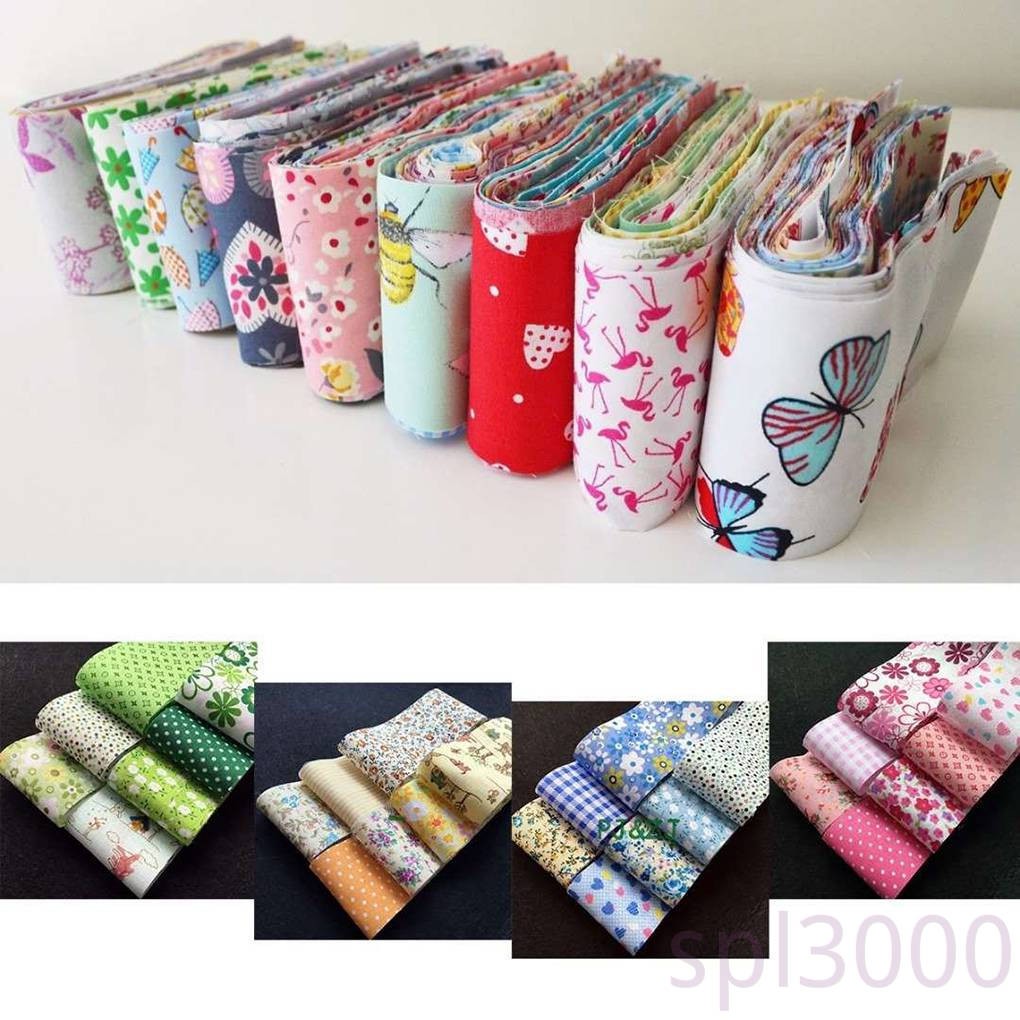 Set 30 Miếng Vải Cotton Họa Tiết Chấm Bi Cho Búp Bê