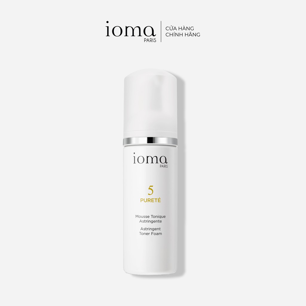 Sữa rửa mặt dạng bọt loại bỏ tạp chất, bã nhờn Ioma Paris Astringent Toner Foam - 150ML