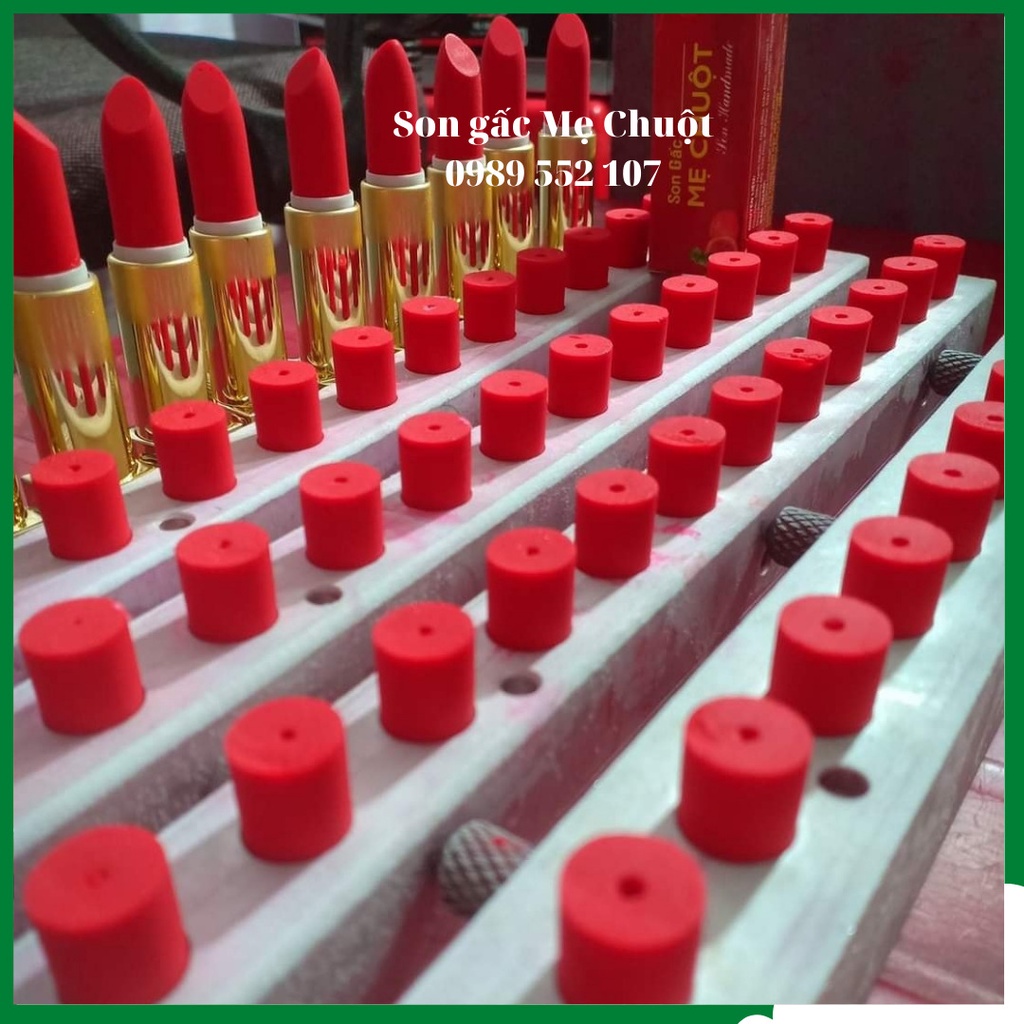 Son môi gấc handmade, dưỡng ẩm, hồng môi Mẹ Chuột
