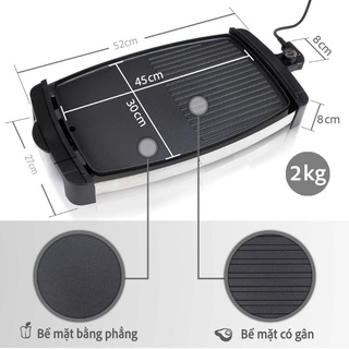 Bếp Nướng Điện Lock&Lock Electric Grill (2000W) EJG231