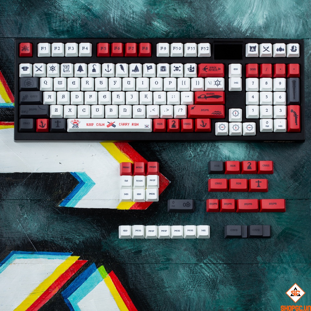 Bộ Keycap Cướp biển Caribbean PBT 131 nút