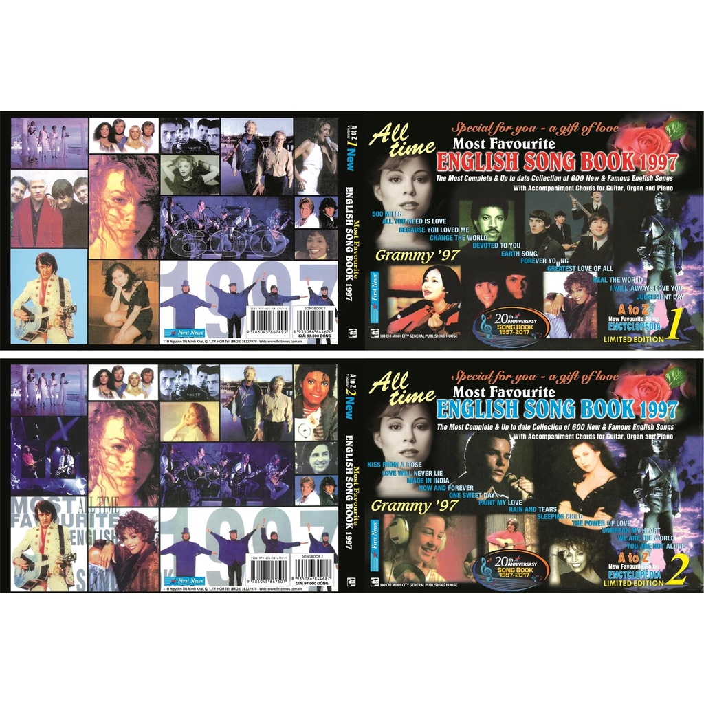 Sách English Song Book 1997- Tập 2