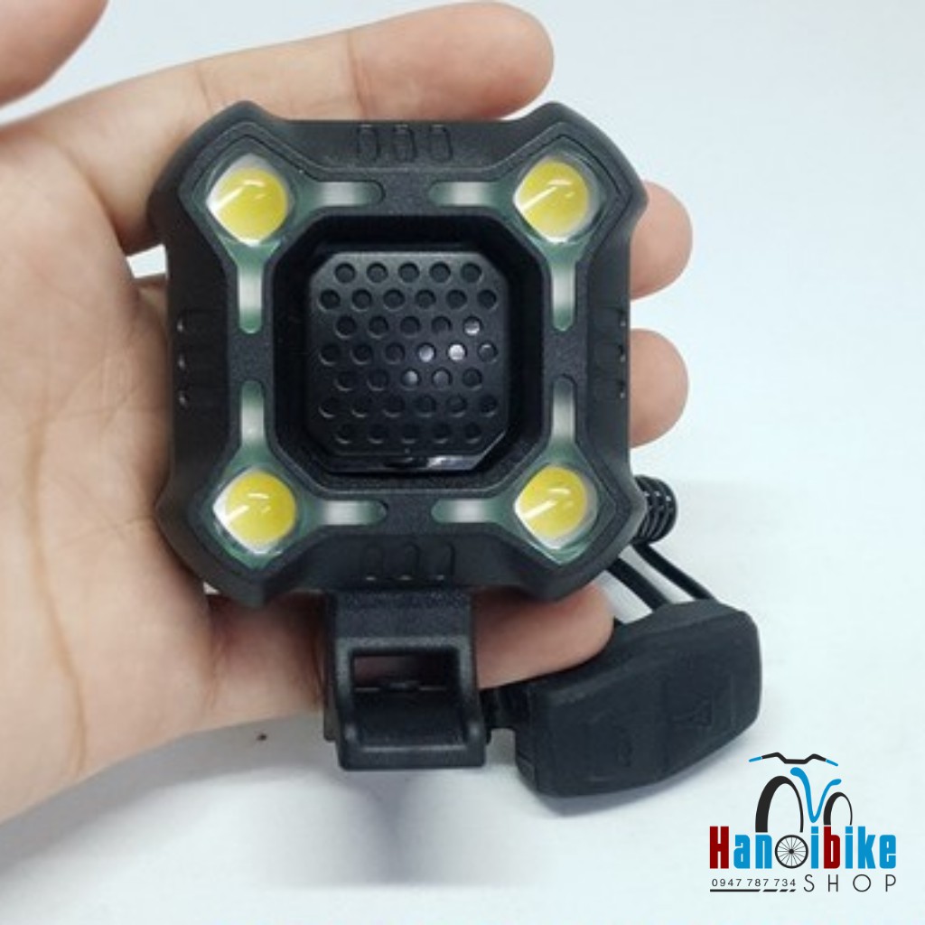 Đèn kiêm còi xe đạp 4 bóng