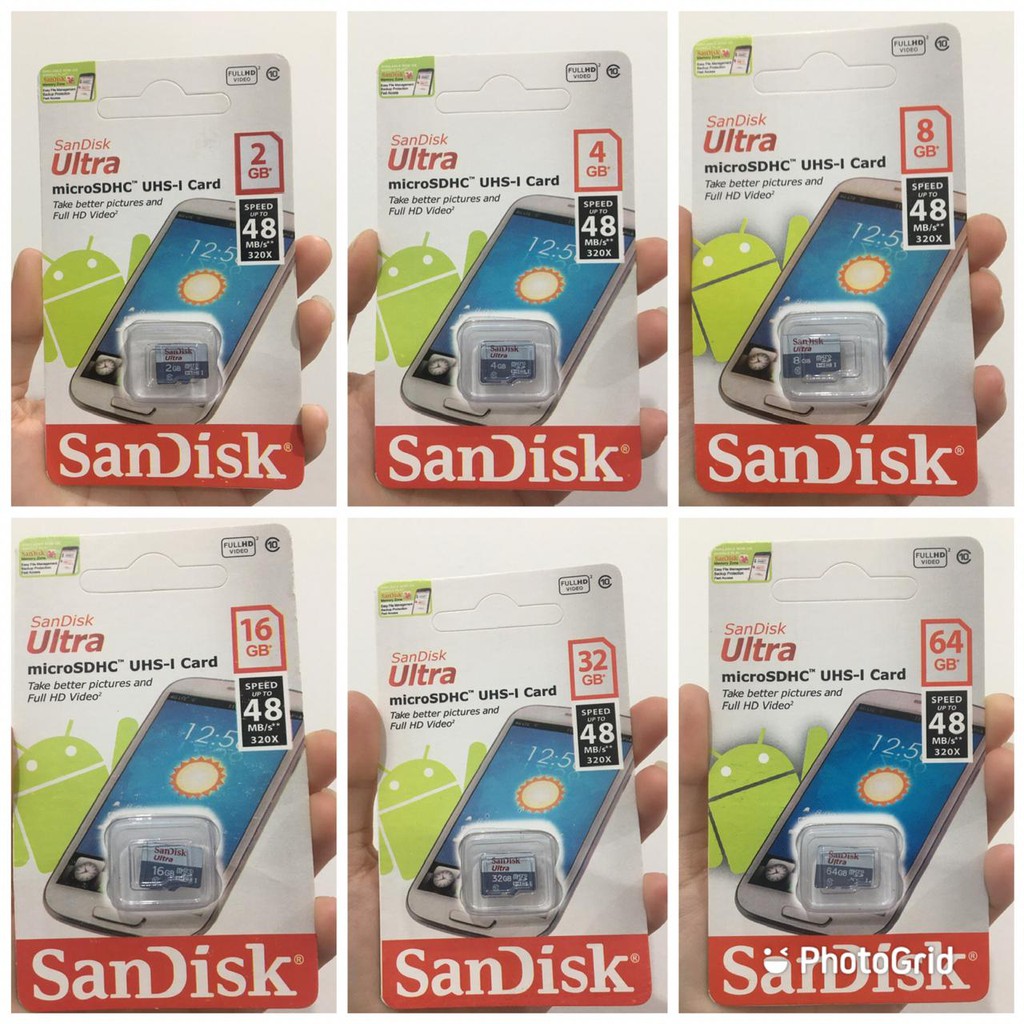 Thẻ Nhớ Sandisk Ultra 2gb 4gb 8gb 16gb 32gb 64gb