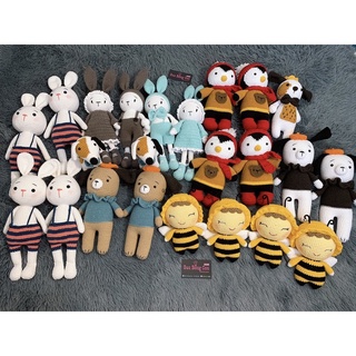 Thỏ chân dài bằng len handmade